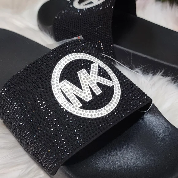 Michael Kors Rhinestone Women's Slides  New - Picture 5 of 9